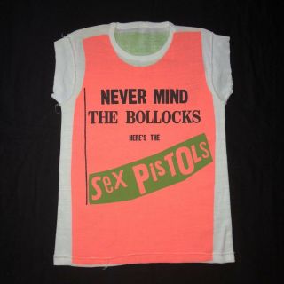 Sex Pistols Vintage T Shirt 1977 Never Mind The Bollocks Promo 70s Seditionaries