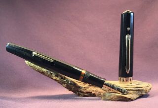Vintage Wahl Eversharp Doric Gold Seal Fountain Pen W/ Huge 14k Mani Nib