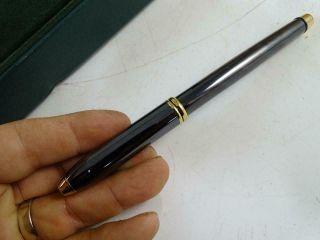 Vintage Cross Fountain Pen Germany USA Black Gold Barrel NIB 586C Onyx Ink 5