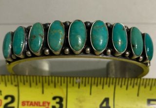 Vintage Navajo Kirk Smith Bracelet Cuff,  64 Grams 10