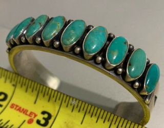 Vintage Navajo Kirk Smith Bracelet Cuff,  64 Grams 11