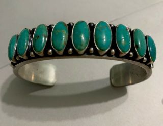 Vintage Navajo Kirk Smith Bracelet Cuff,  64 Grams 2