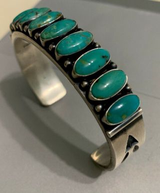 Vintage Navajo Kirk Smith Bracelet Cuff,  64 Grams 3
