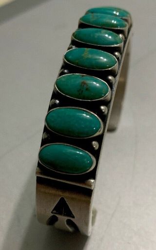 Vintage Navajo Kirk Smith Bracelet Cuff,  64 Grams 4