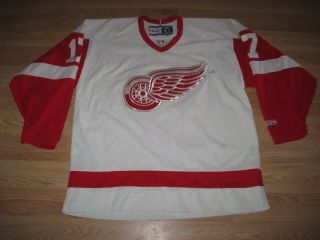 Nhl Ccm Vintage Detroit Red Wings Xl Brett Hull 17 Sewn Hockey Jersey/free Sh