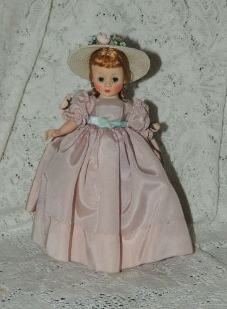 Vintage Great Blonde Madame Alexander Cissette Doll In Lavender Dress N Hat