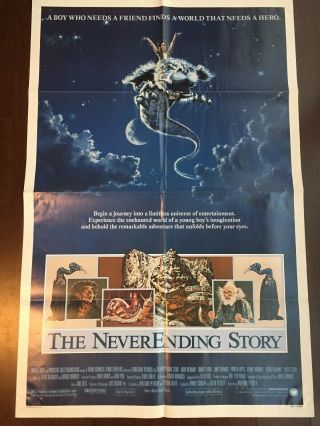 The Neverending Story Vintage Film Poster 1984 Authentic Movie Rare