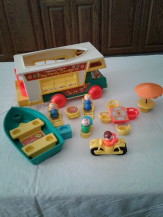 Fisher Price Vintage Little People Play Family Camper 994