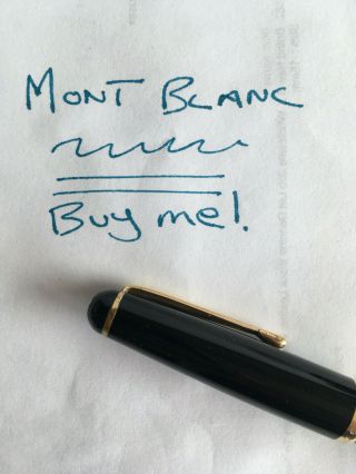 Vintage MONTBLANC No.  342G Fountain Pen 14ct nib m - f serviced F.  W.  O,  case 8