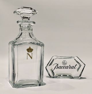 Baccarat Crystal Vintage ‘napoleon’ Harcourt Decanter
