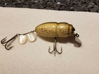 Vintage Special Order Creek Chub Ccbc Beetle Fishing Lure Silver Flash Pearl