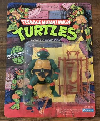 Vtg 1988 Michaelangelo Teenage Mutant Ninja Turtles Tmnt Unpunched Playmates Moc