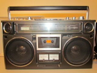 Sanyo M - 9994 Boombox Ghettoblaster Cassette Player Radio Rare