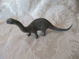 Vintage Marbled Gray/grey Marx Brontosaurus Dinosaur Plastic Prehistoric Figure