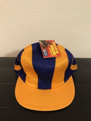 Los Angeles Rams Helmet Hat Retro Vintage Adjustable Snapback 80s Annco Nwt