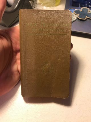 Ww2 Us Army Testament Pocket Sized Bible (d294