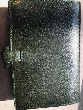 Vintage Filofax Winchester from 1984 RARE and in a Green color leather 12