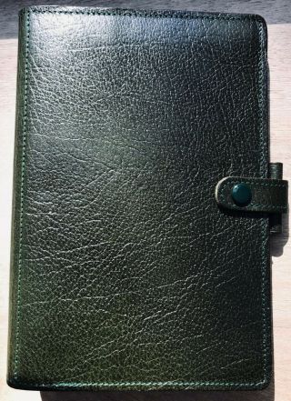 Vintage Filofax Winchester from 1984 RARE and in a Green color leather 5