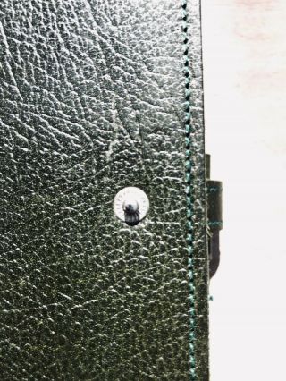 Vintage Filofax Winchester from 1984 RARE and in a Green color leather 7