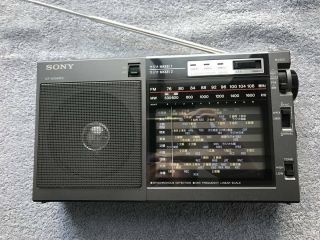 Sony Icf - Ex5mk2 Fm / Am / Nikkei Portable Radio Analog Rare