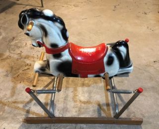 Vtg Duke Harry The Hairless Horse Kids Riding Toy From The 50’s Made In The Usa