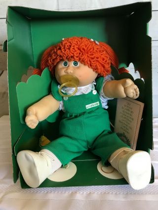 Vintage 1980s Cabbage Patch Doll Italian Paci Red Hair Freckles RARE 8