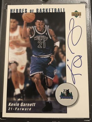 Kevin Garnett /10 2002 - 03 Upper Deck Auto On Card Ssp Rare Timberwolves Celtics