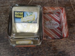Vintage Baby Ruth Gum Real Change Tray Tin Display Nickel Nurser 1930s