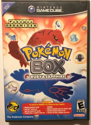 Pokémon Box: Ruby And Sapphire (nintendo Gamecube,  2004) Us Version Very Rare