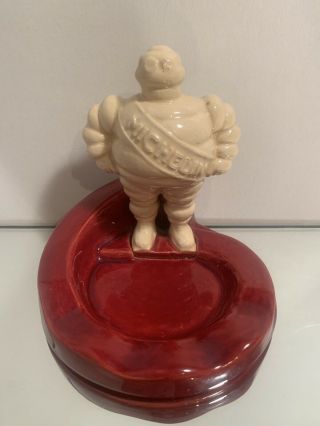 Vintage Michelin Man Ashtray Made In France
