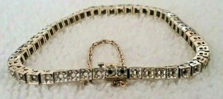 Vintage 14k Yellow Gold 13.  53 Grams 7 3/4 " Bracelet Setting,  Good Or Scrap Junk