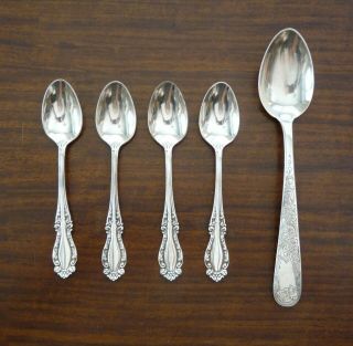 Demitasse Spoons Holmes & Edwards Sterling Silver Set Of 4