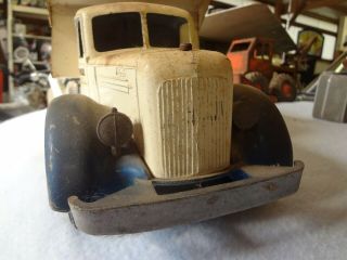 Vintage Smith Miller Metal Toy Truck,  Mack Truck Market,  Hydraulic Dump Bed,  Old 10