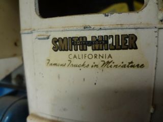 Vintage Smith Miller Metal Toy Truck,  Mack Truck Market,  Hydraulic Dump Bed,  Old 8