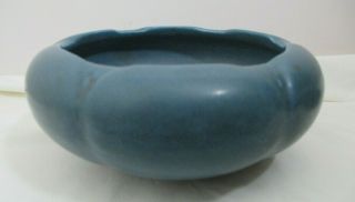 Vintage Rookwood Art Pottery 1921 Blue Mat Glaze Bowl Shape 2027