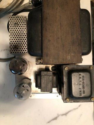 Vintage Collins Radio 516F - 2 vacuum tube POWER SUPPLY With Tubes 5