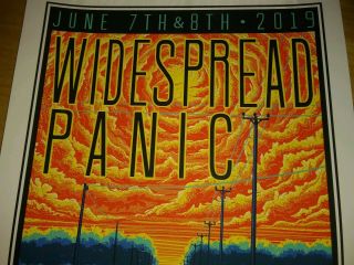 Widespread Panic - 2019 Brandon MS Amphitheater Poster - 106/400 -,  RARE 2