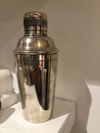 Silver Plated Art Deco Cocktail Shaker Elkington 1930s Vtg