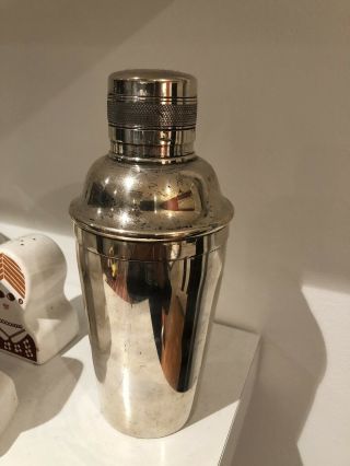 SILVER Plated ART DECO COCKTAIL SHAKER Elkington 1930s VTG 2