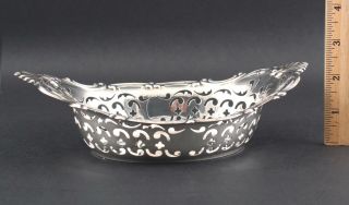 Vintage GORHAM Cromwell Openwork Sterling Silver Nut Candy Dish Bowl 2