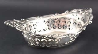 Vintage GORHAM Cromwell Openwork Sterling Silver Nut Candy Dish Bowl 4
