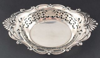 Vintage GORHAM Cromwell Openwork Sterling Silver Nut Candy Dish Bowl 5