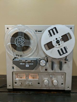 Akai Gx - 215d Vintage Reel - To - Reel Player Recorder Auto Reverse Well