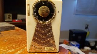 Vintage Jason 6 Transistor Model Tr - 3 Transistor Radio.