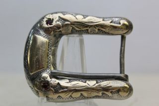 Vintage Ranger Sterling Silver & 10kt Gold Belt Buckle