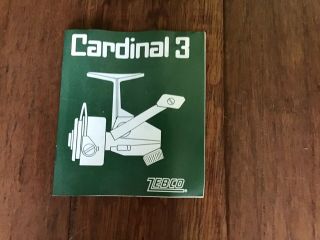 Vintage Ultra Light Zebco Cardinal 3 Spinning Reel - Reel Foot No.  750600 5