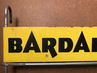 Vintage BARDAHL Top Oil Advertising Display Rack and Sign - 10 