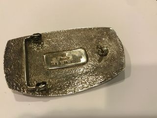 Vintage Large Sterling Silver Belt Buckle - Ben Nighthorse 5