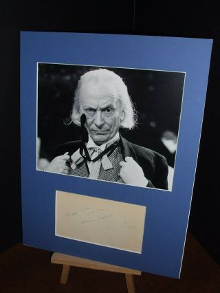 William Hartnell Dr Who Rare Authentic Signed Display Uacc