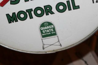 Vintage 1950 ' s Quaker State Motor Oil Gas Station 12 